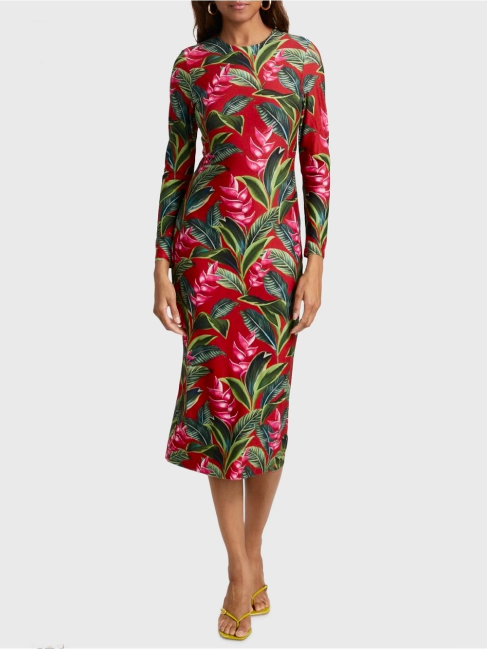 FARM Rio Dream Garden Jersey Midi dress - NWT